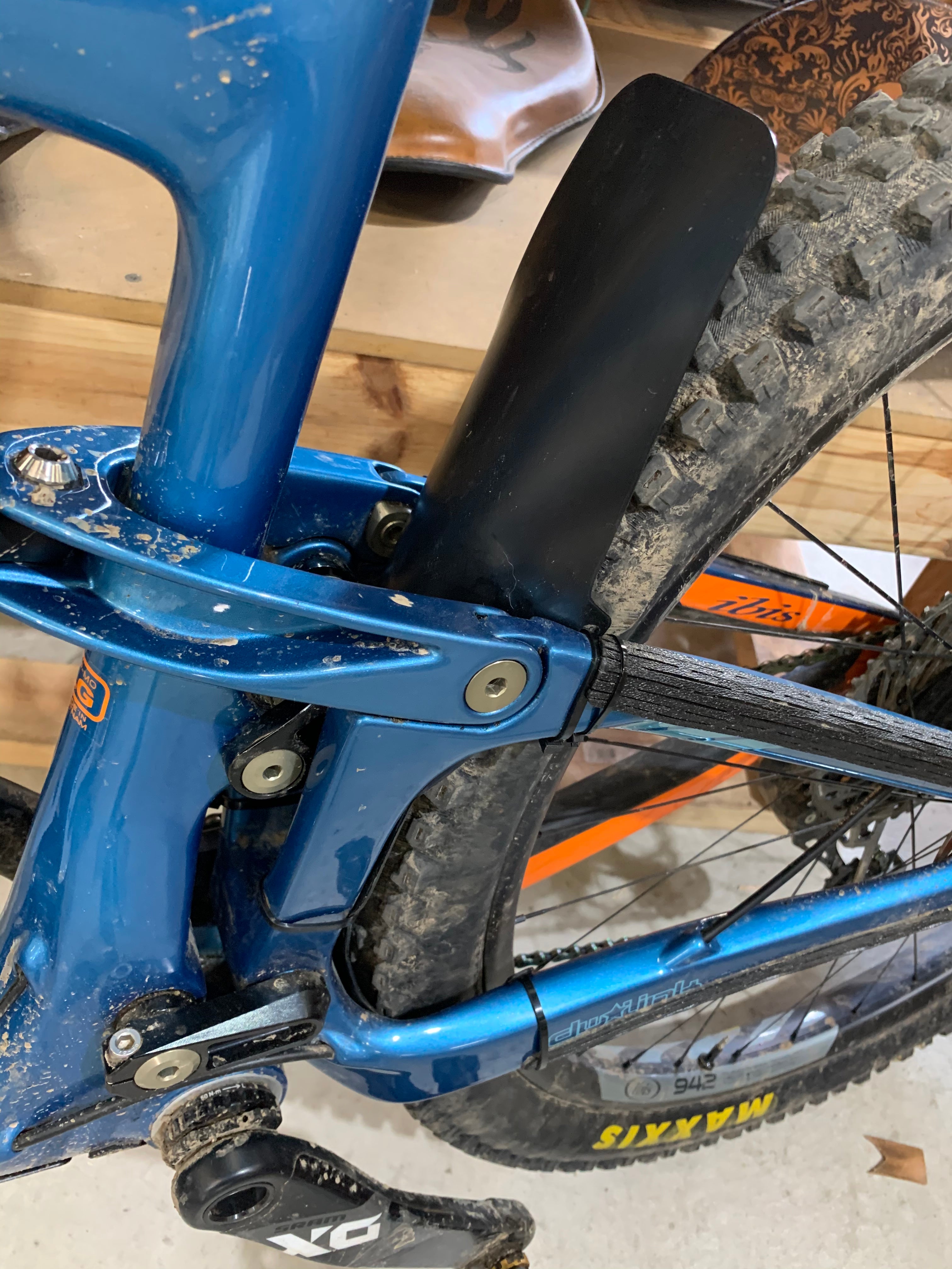 Ibis Ripmo rear fender and Chainstay protector – Saguaro Armor